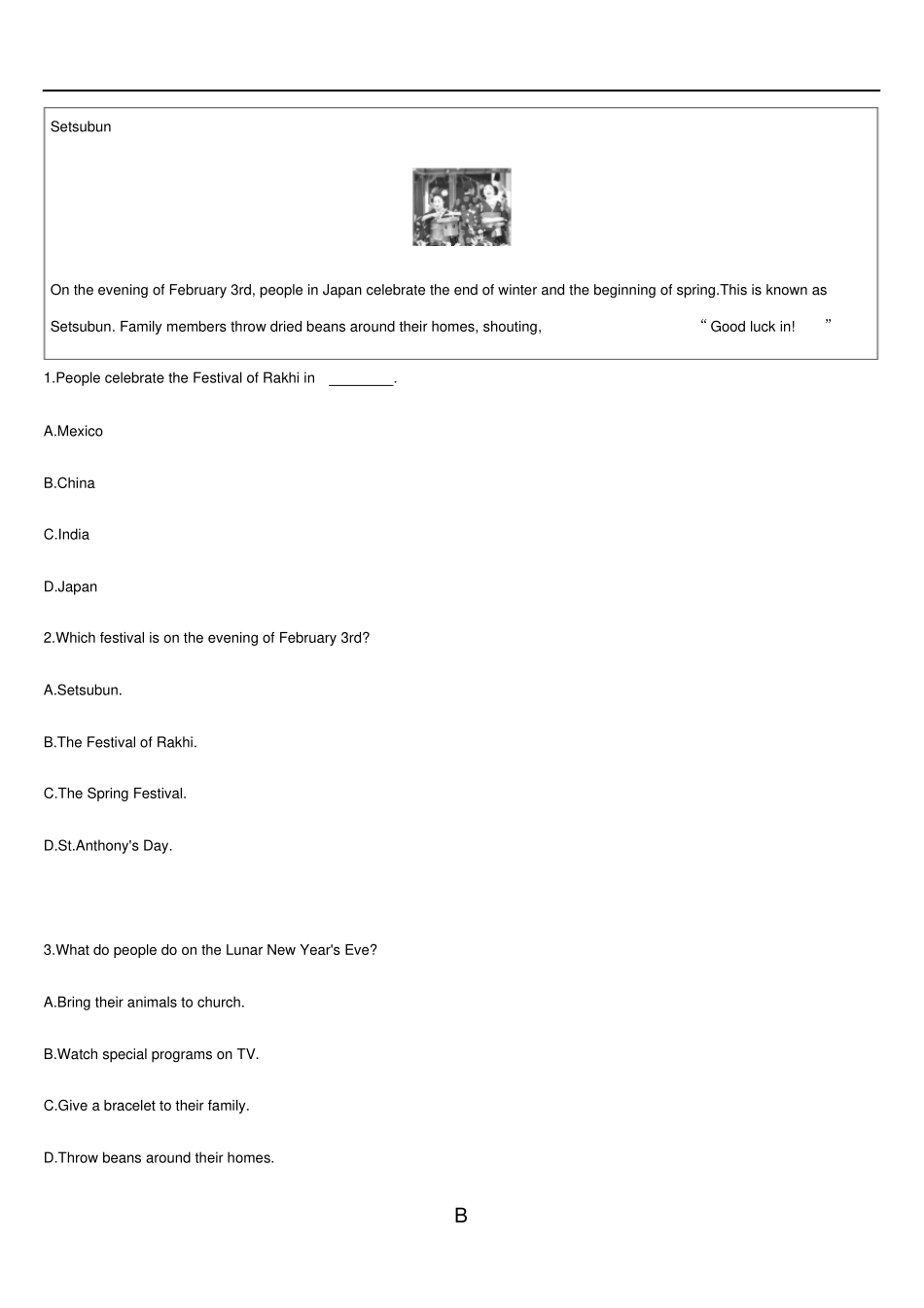 最新中考英语阅读理解专题训练推荐_第2页