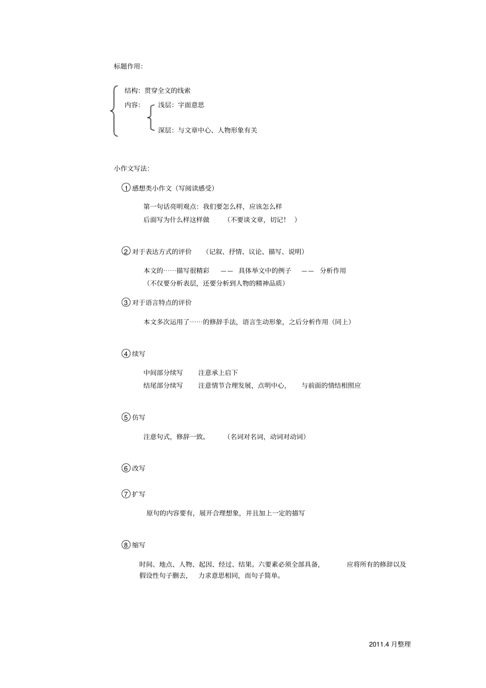 最新中考语文复习笔记经典收藏_第3页