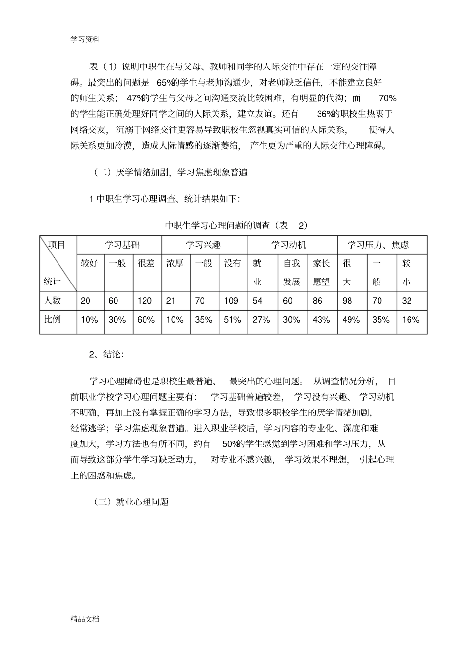 最新中职生心理健康说课材料_第2页