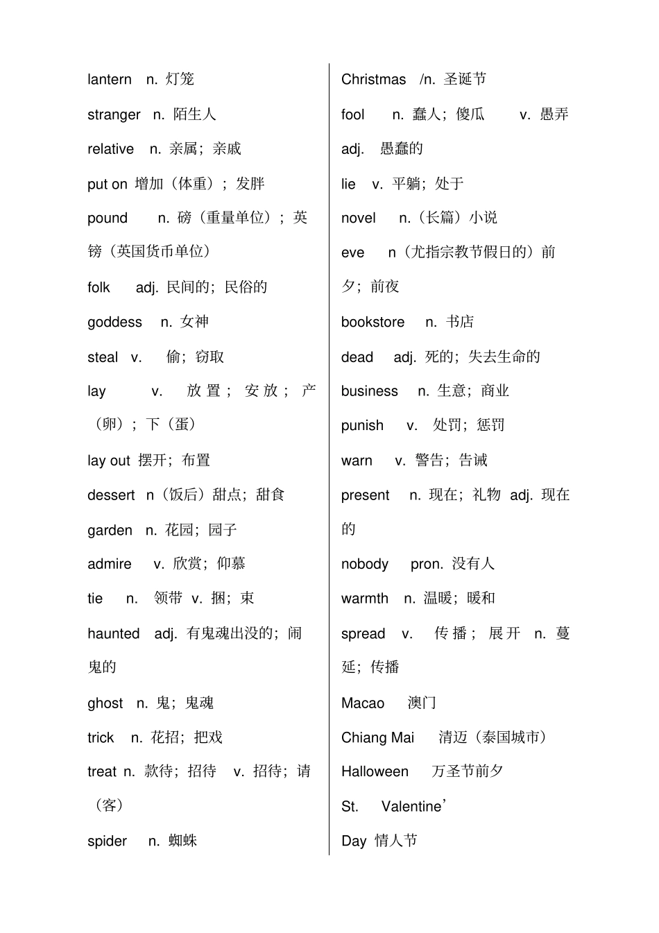 最新人教九年级英语单词表_第2页