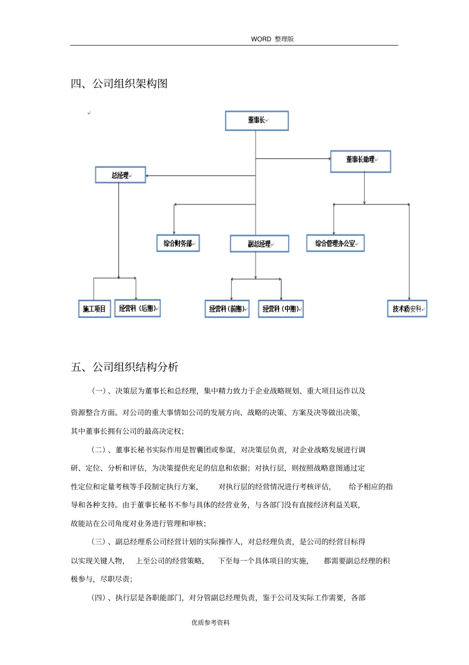 最新公司组织架构设置方案一_第2页