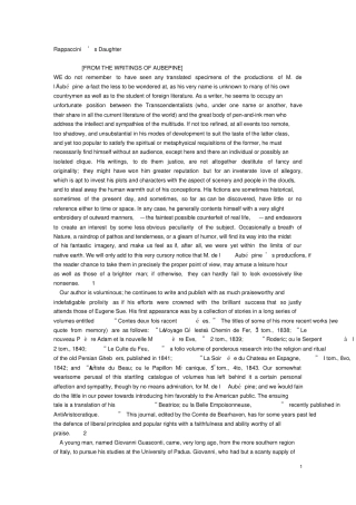 最新北大医学部复习资料精品原文拉帕希尼的女儿Rappaccinx27daughter--originalversioni