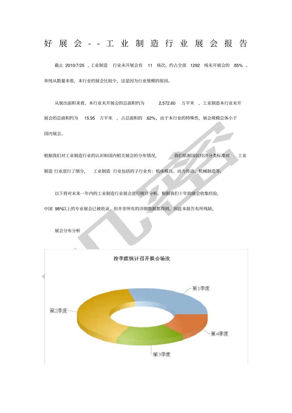 最新工业制造行业展会报告_第1页