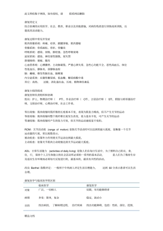 最新整理康复医学复习最终版学习资料