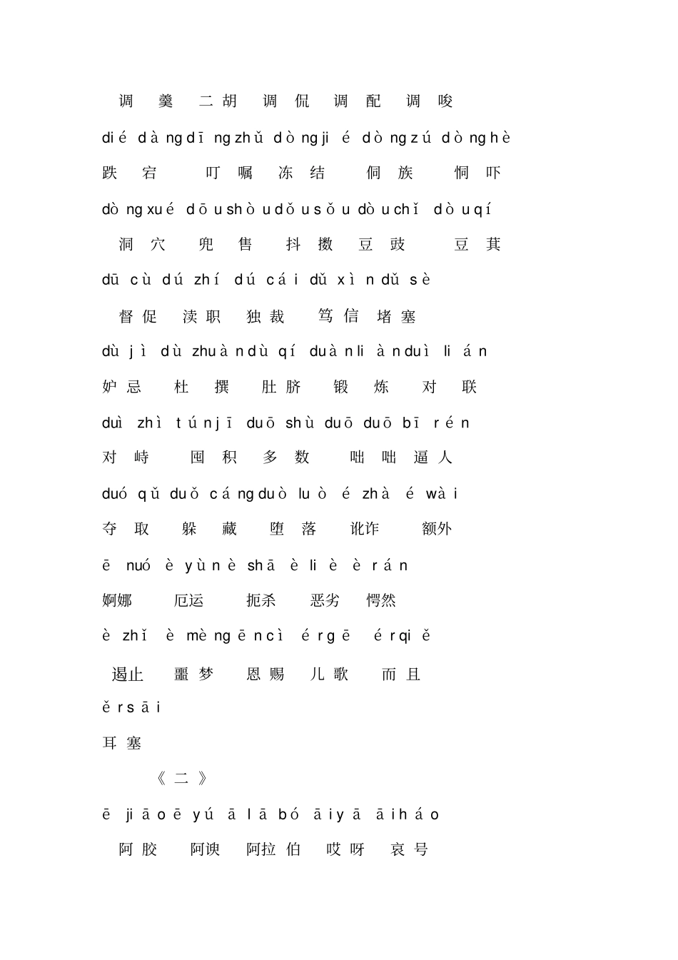 最新普通话考试学习资料_第2页