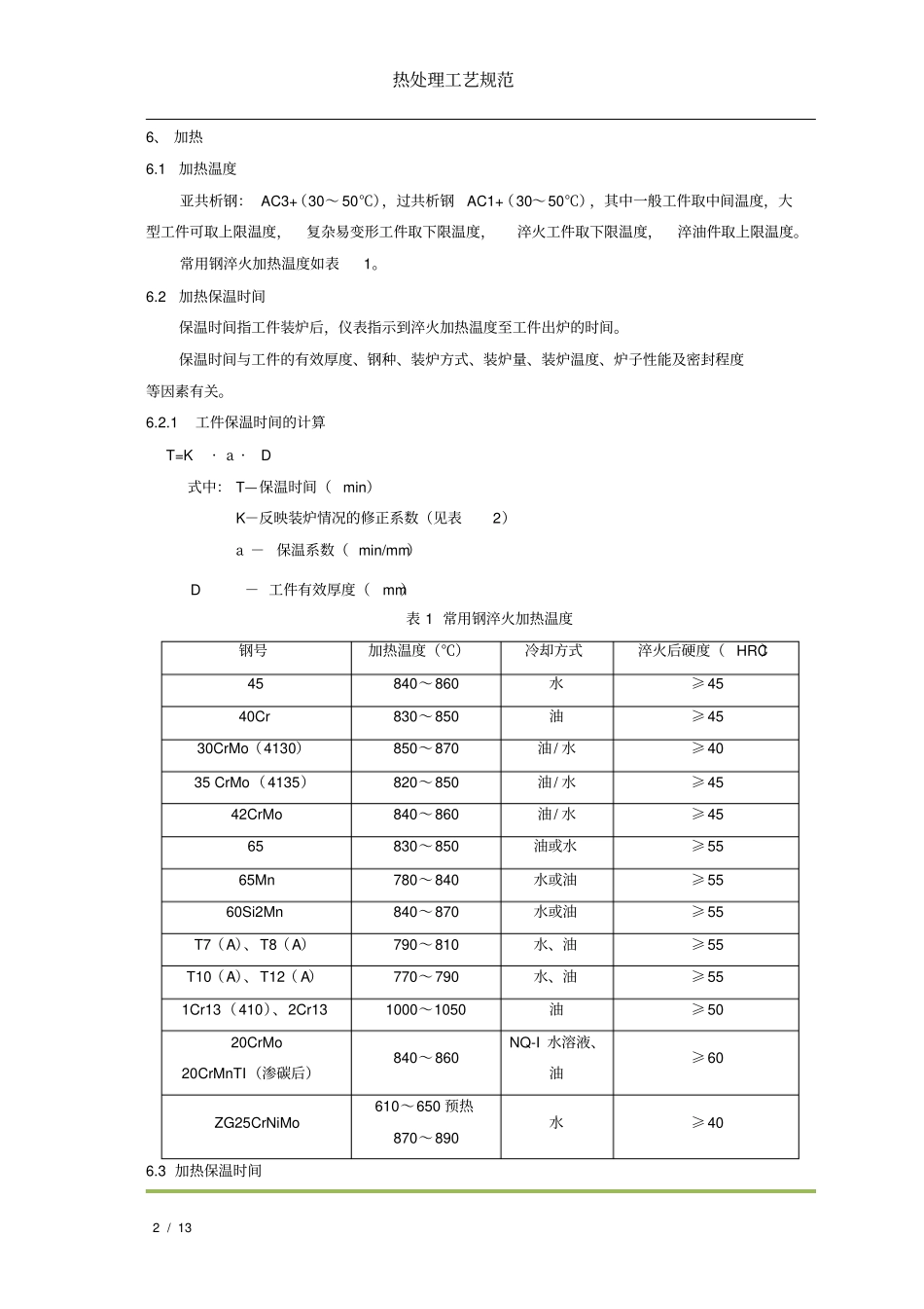 最新版JS009热处理工艺规范_第2页