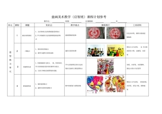 最新精品6岁启智班教学计划