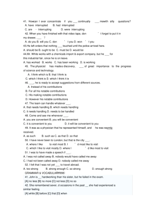 最新英语专业四级历年词汇真题