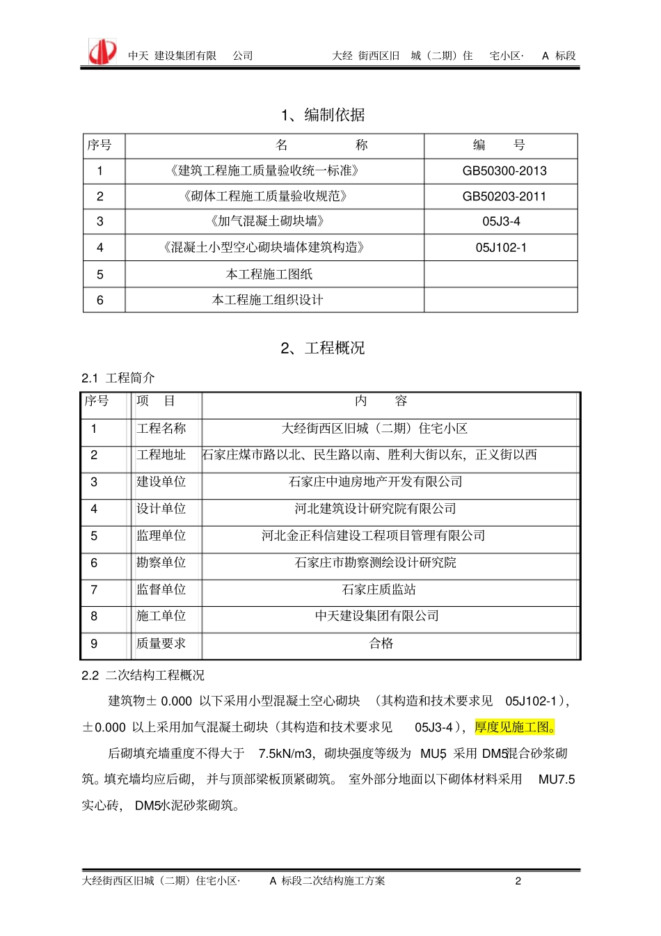 最详细的二次结构施工方案_第3页