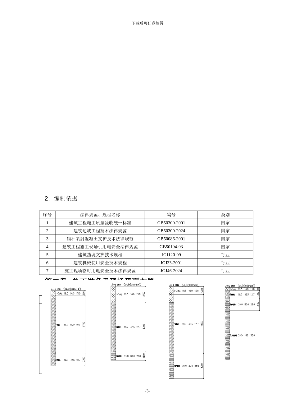 基坑支护施工方案(放坡)_第3页