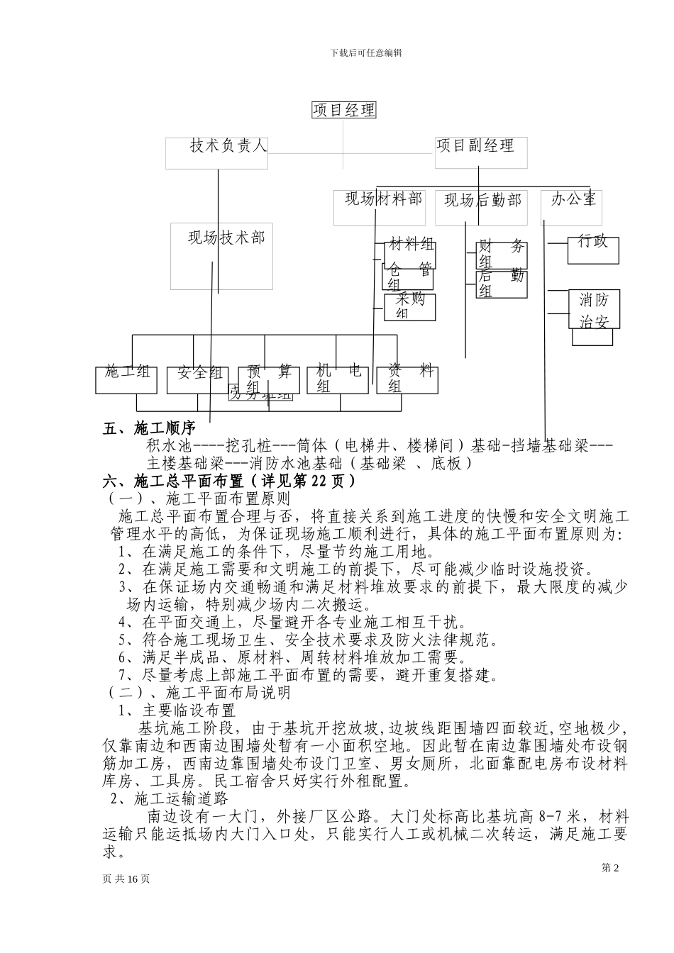 基础施工方案云鼎阳光_第2页