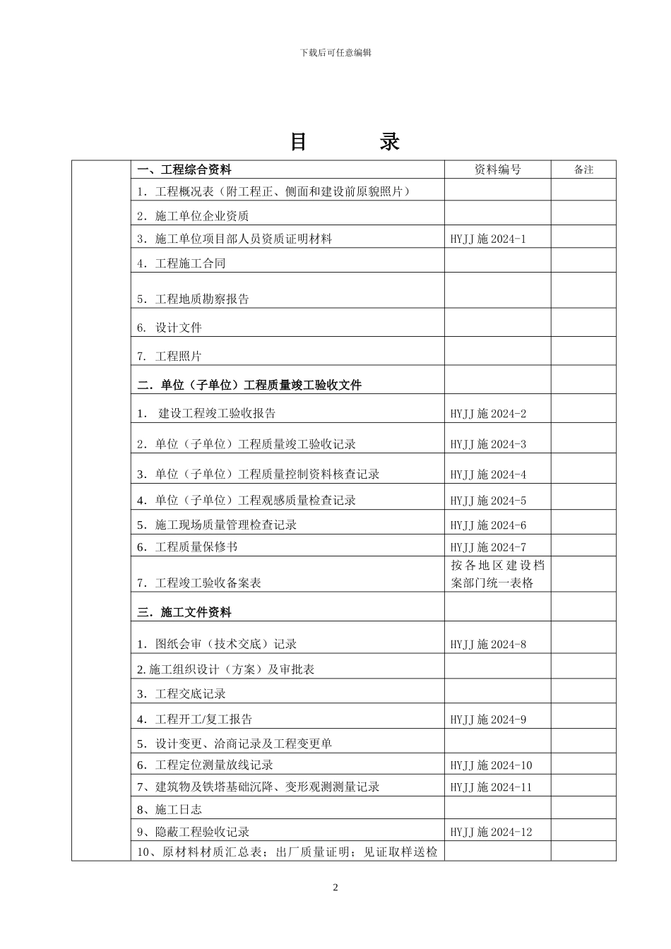 基站土建工程竣工资料()_第2页