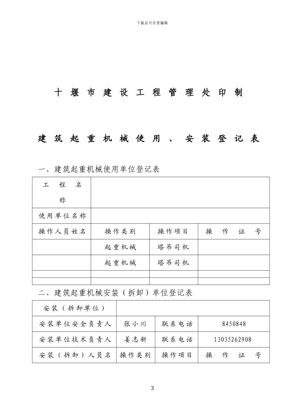 塔式起重机安装、拆卸工程专项施工方案_第3页