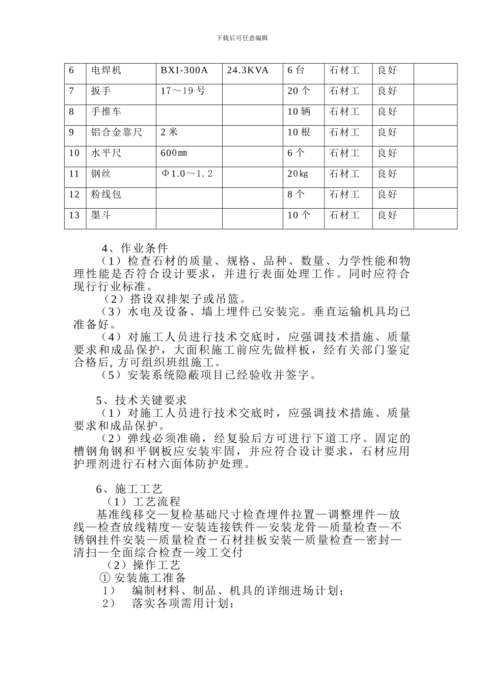 墙面干挂石材施工方案_第2页