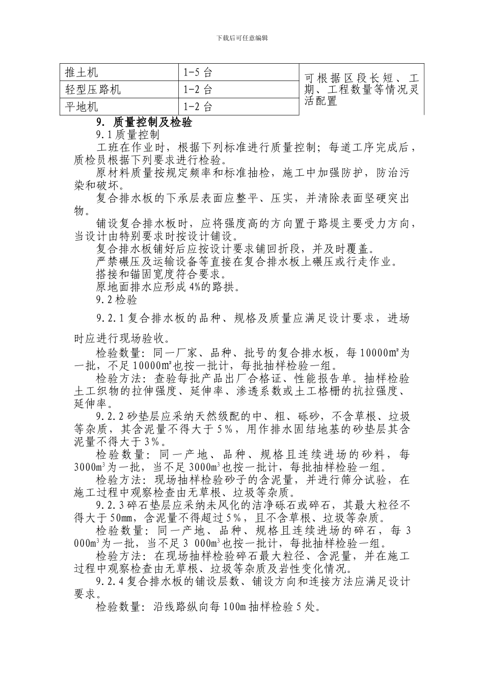 复合排水板施工作业指导书_第3页