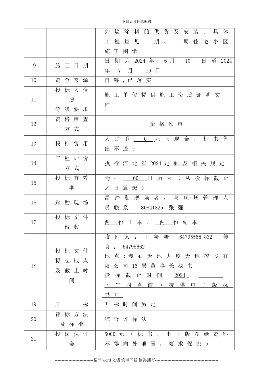 外墙质感涂料施工工程招标文件_第3页