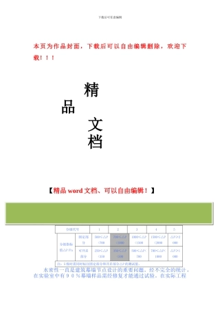 外幕墙单元板块间防水施工方案概述-TT