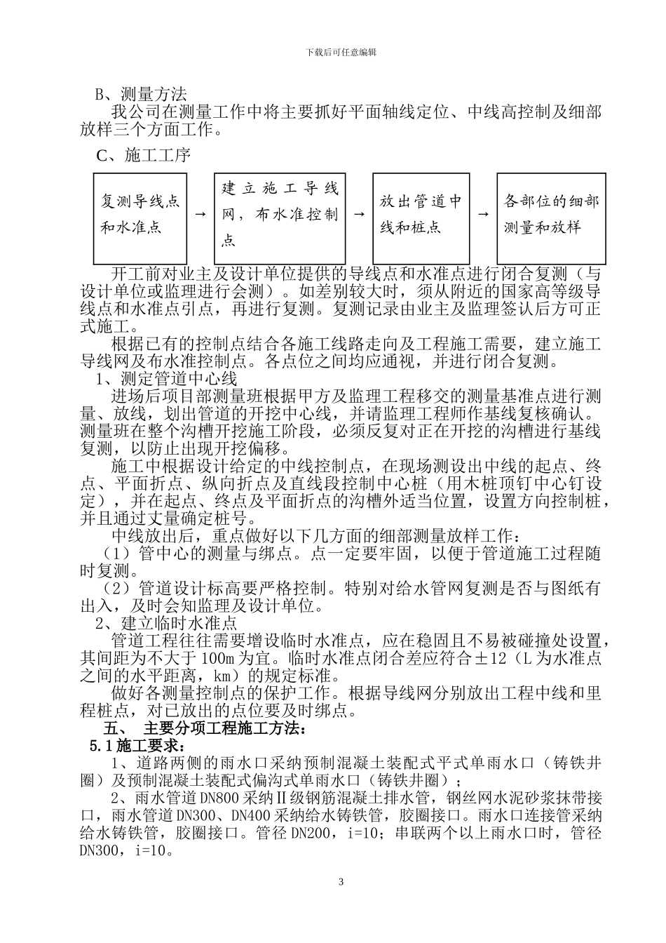 外网雨水管线施工方案_第3页