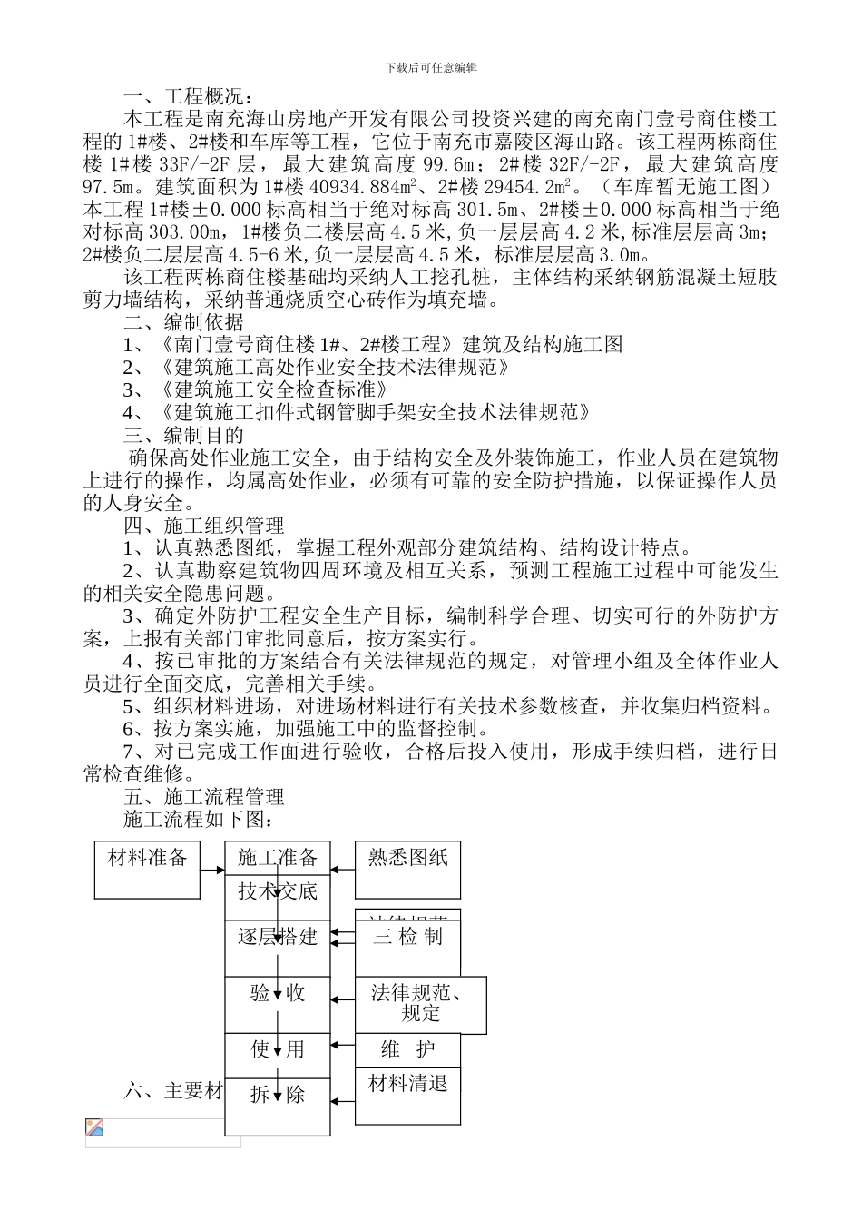 外防护架施工方案_第1页
