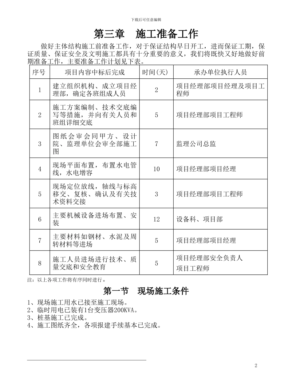 多层厂房施工方案_第2页