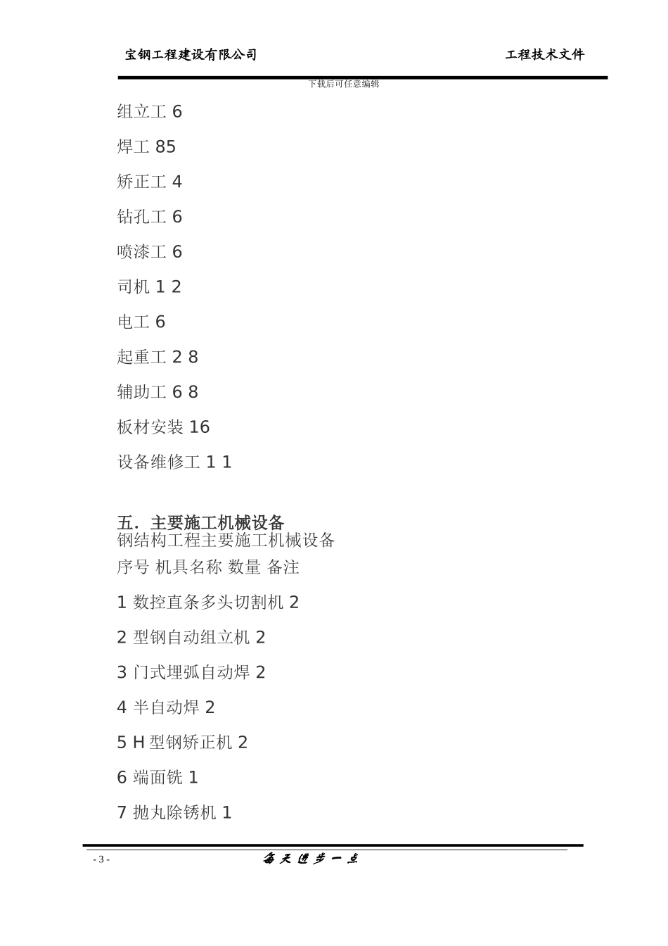 多层钢构施工方案_第3页