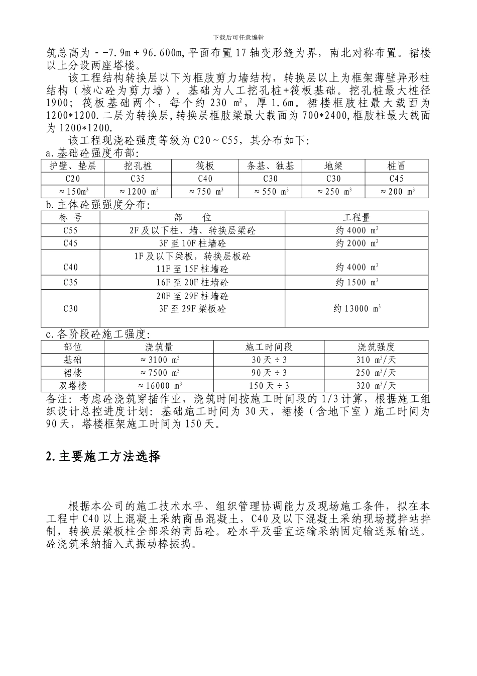 大体积砼施工方案_第2页