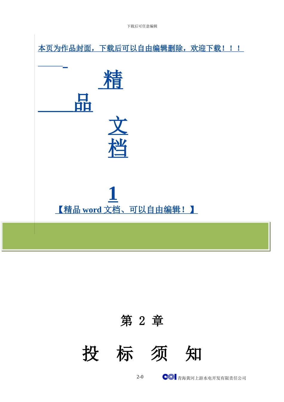 大型工程招标方案_第1页