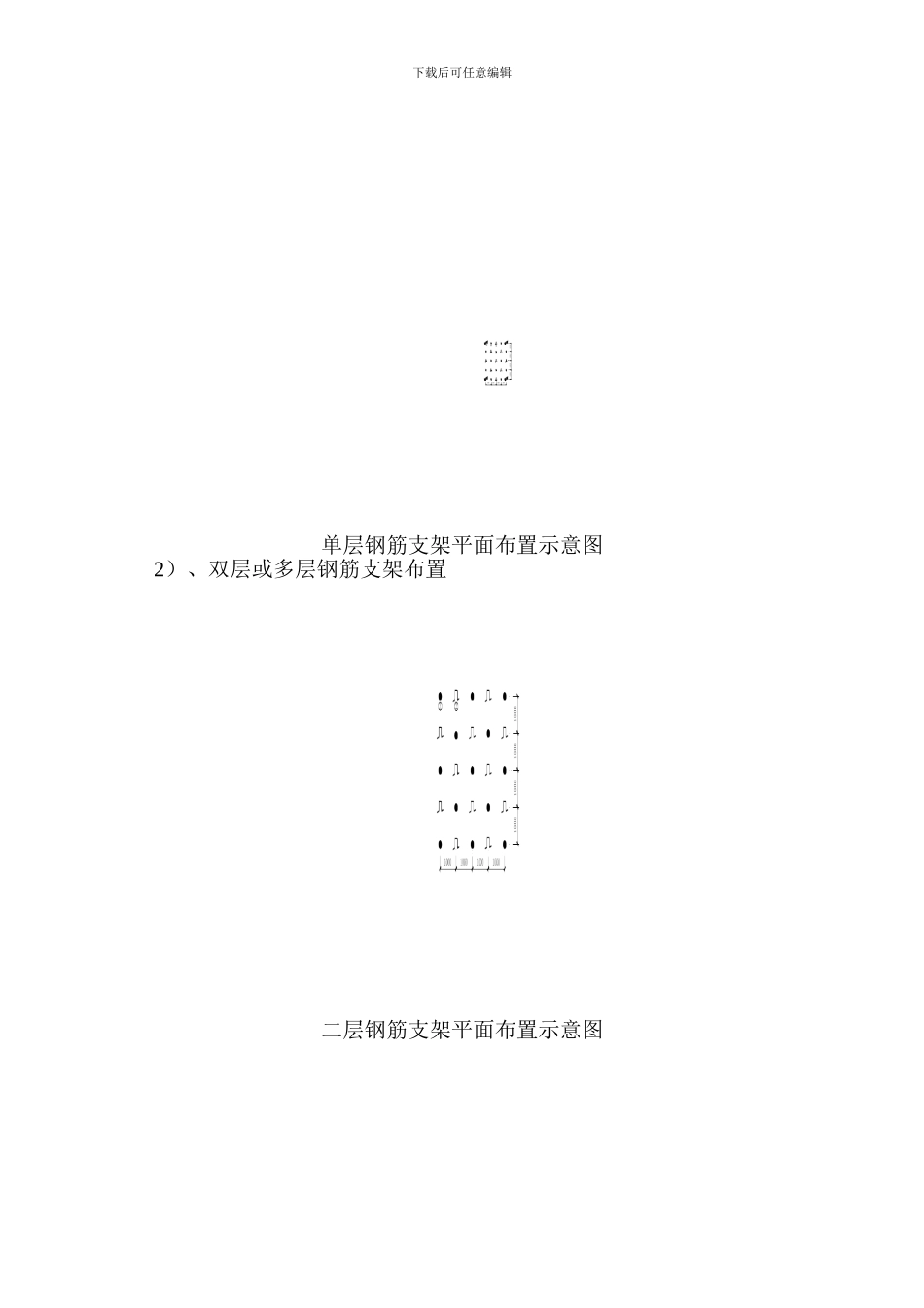 大面积混凝土筏板-钢筋支架及马镫施工方案_第2页