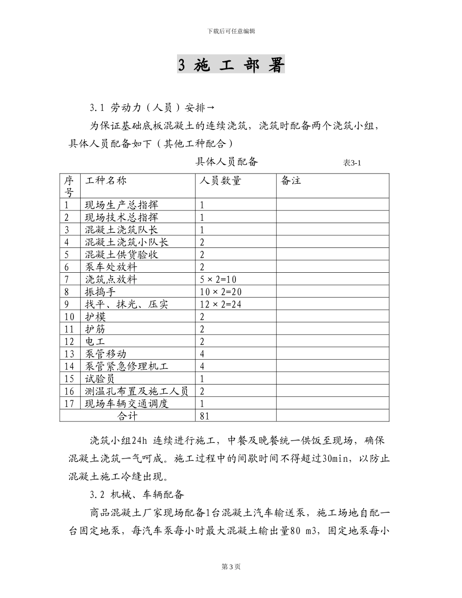 太阳城大体积混凝土施工方案_第3页