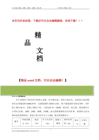 夯扩桩专项施工方案