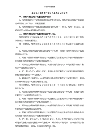 字工场分享吸塑灯箱发光字底板制作工艺
