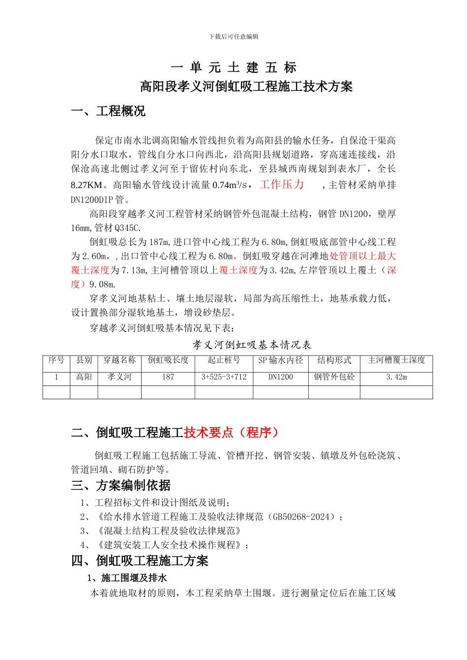孝义河倒虹吸施工技术方案-2024.001_第3页