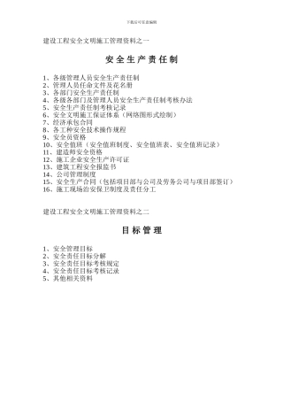 安全文明施工十六项