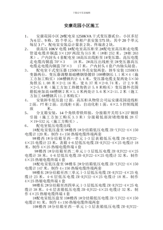 安康花园小区施工