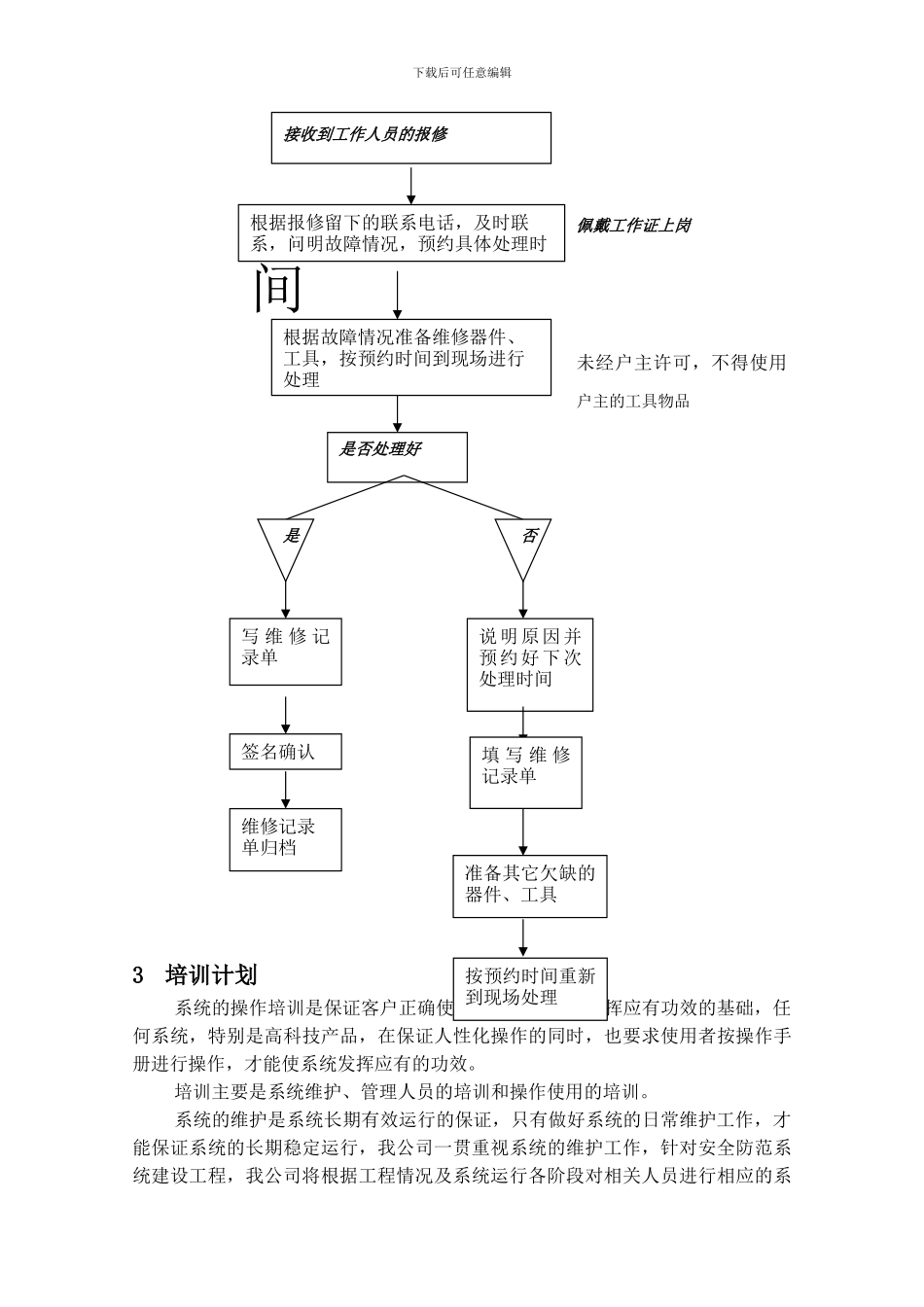 安防工程售后服务方案书_第3页