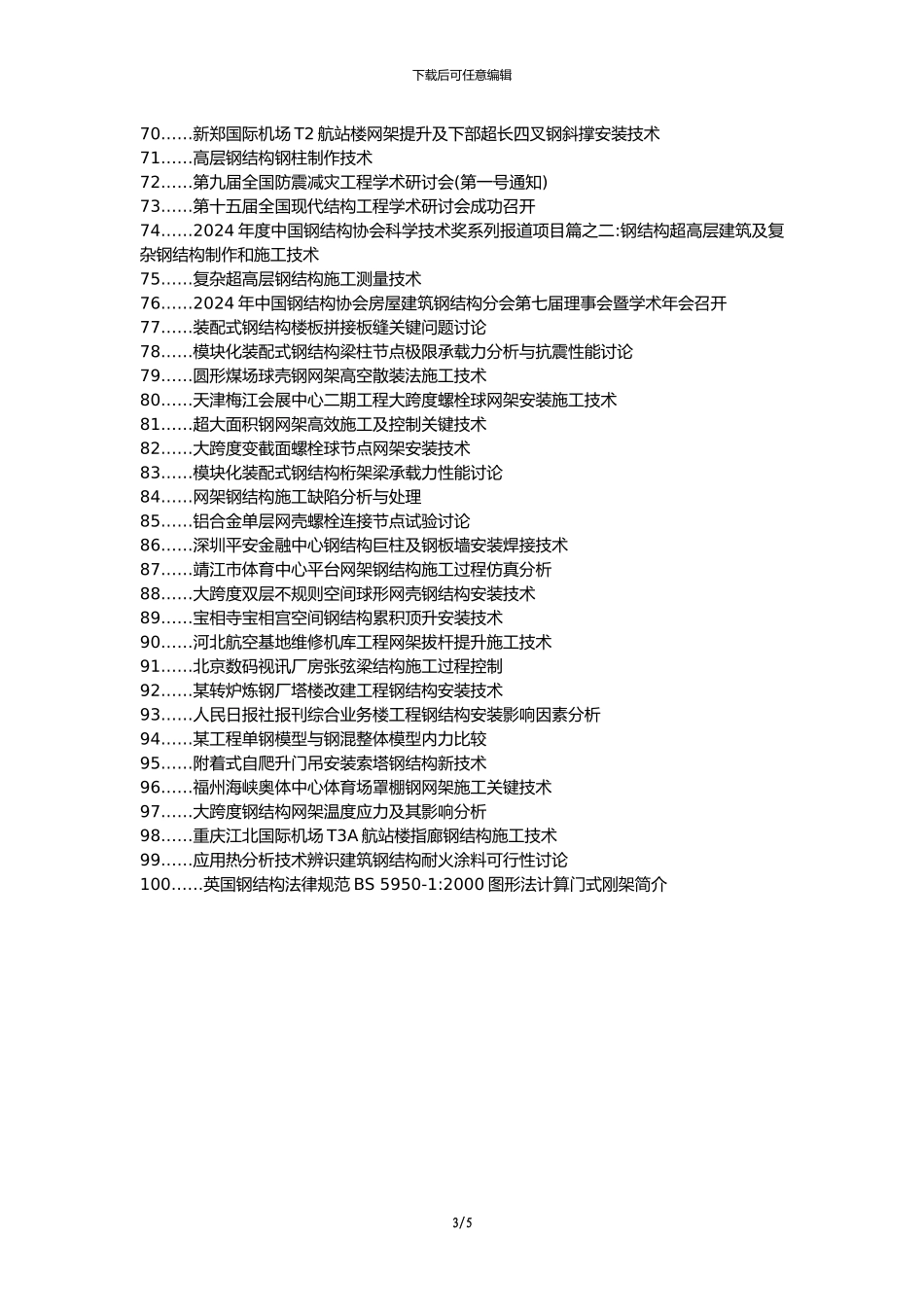 定结县职称论文发表-建筑工程技术钢结构安装技术钢网架论文选题题目_第3页