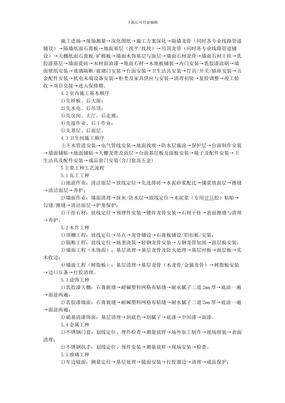 室内装饰装修基本施工流程_第2页