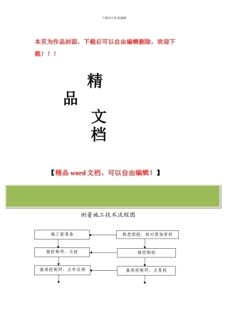 室外及场平工程测量技术方案
