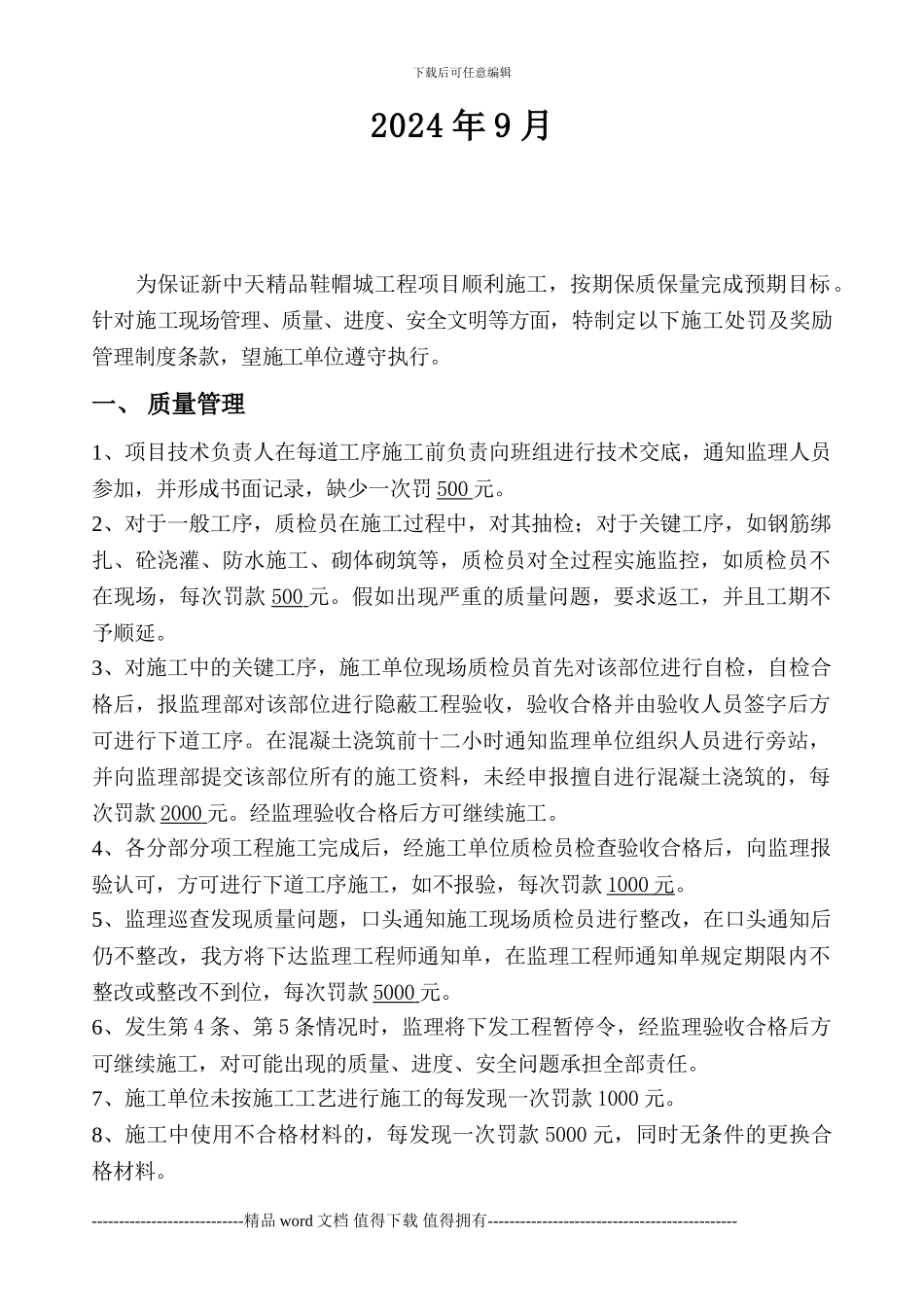 对项目施工方的监管措施_第2页