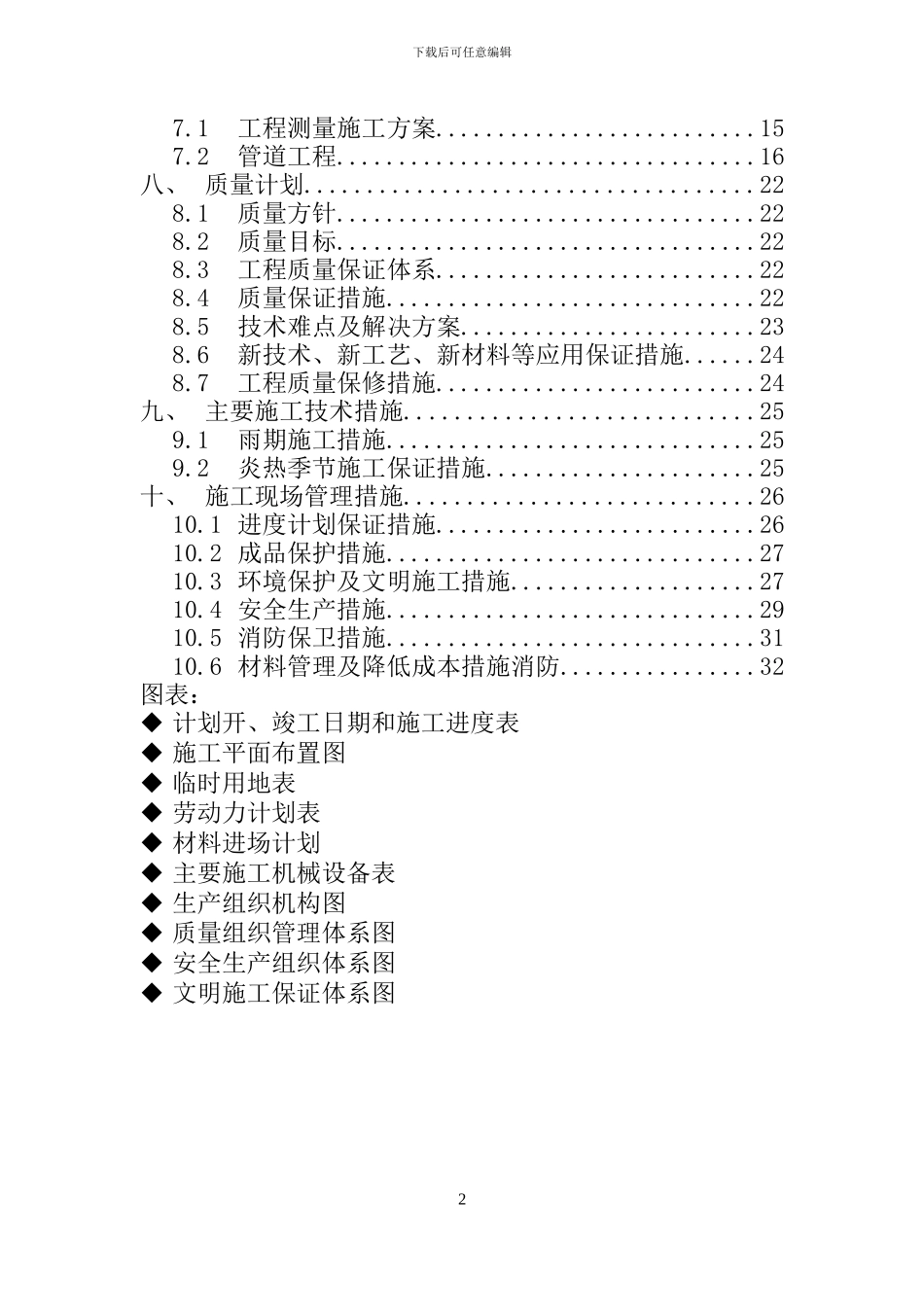 小区给水管线施工组织设计_第2页