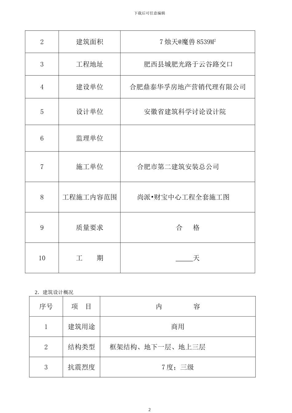 尚派财富中心施工组织设计_第2页