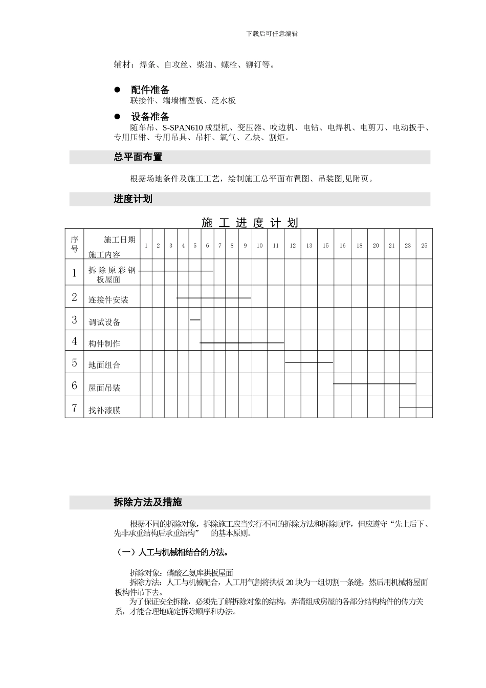 屋面拆除、安装施工方案_第3页