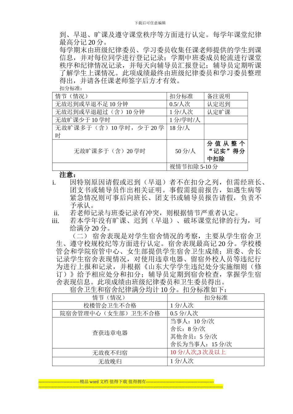 山东大学控制科学与工程学院综合素质测评考核细则_第2页