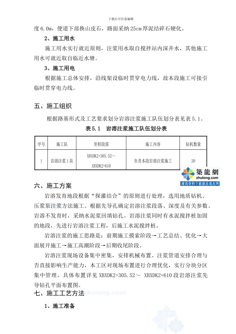 岩溶注浆先导孔施工方案-secret_第3页