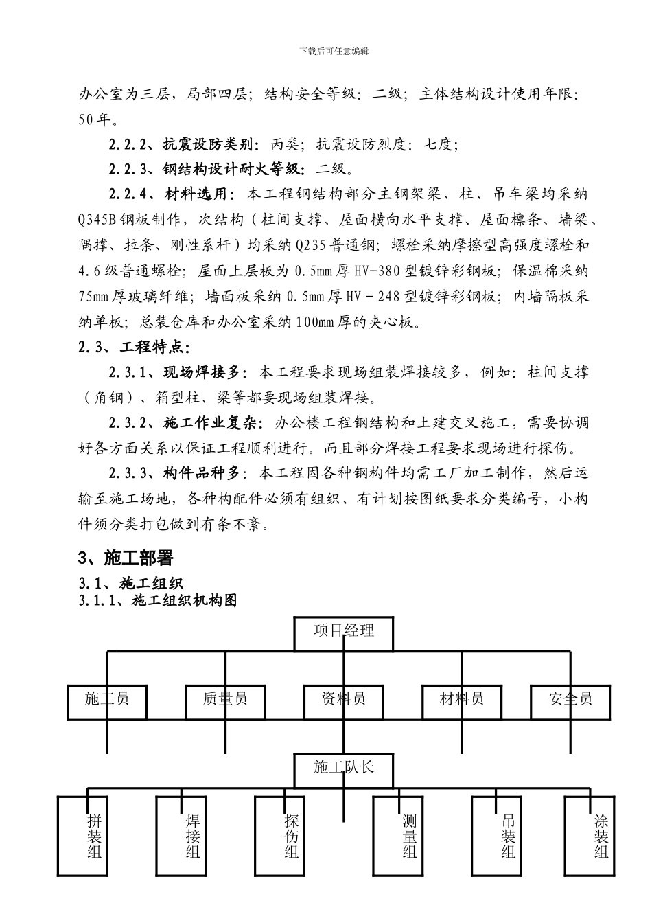 工程厂房项目施工组织设计方案_第2页