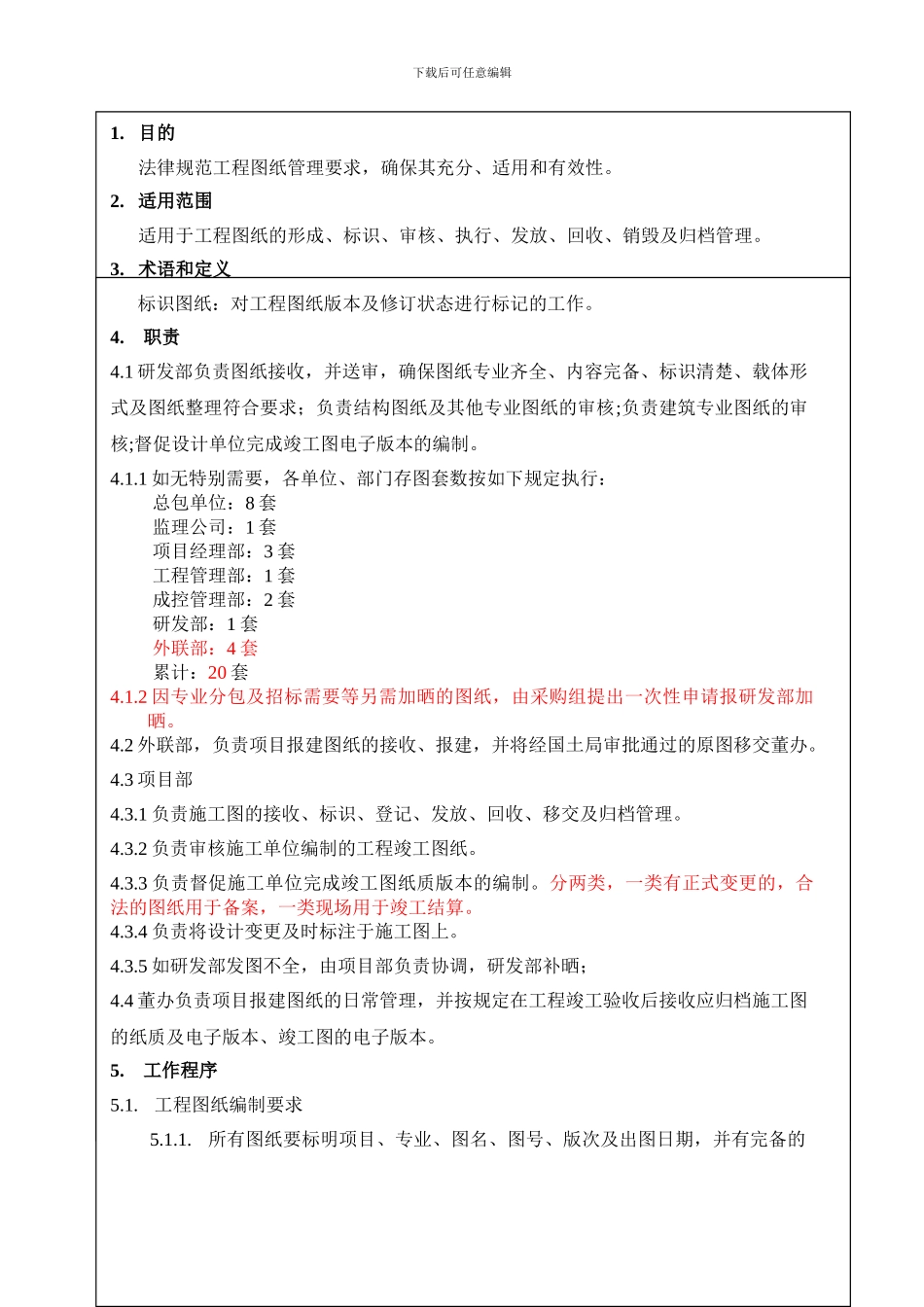 工程图纸管理作业指引ZGFZ-WI-PR032_第3页
