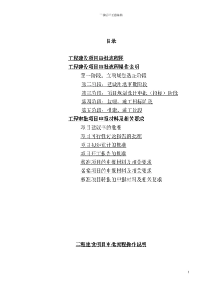 工程建设项目审批过程总览