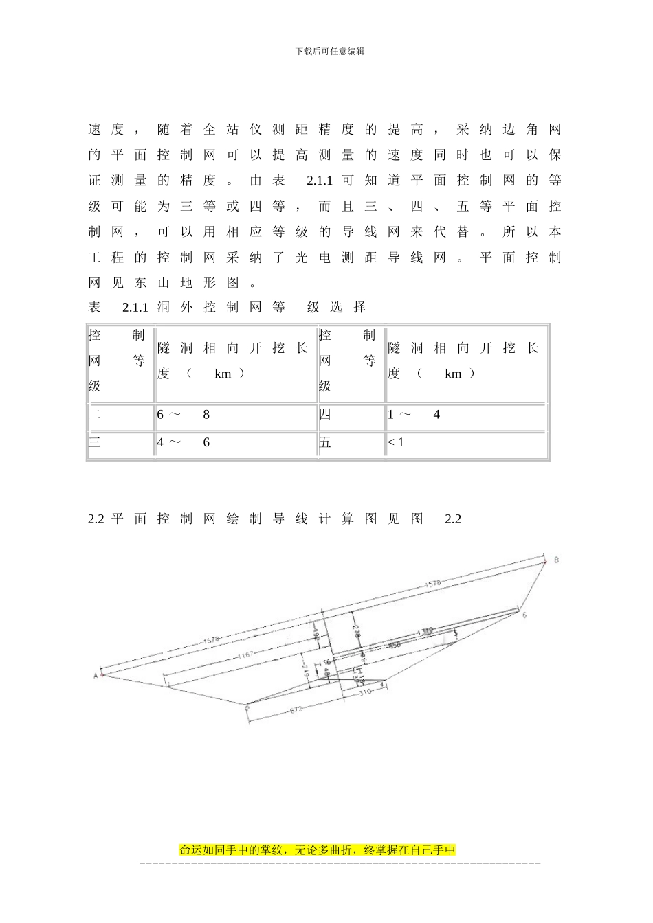 工程测量毕业论文设计_第2页