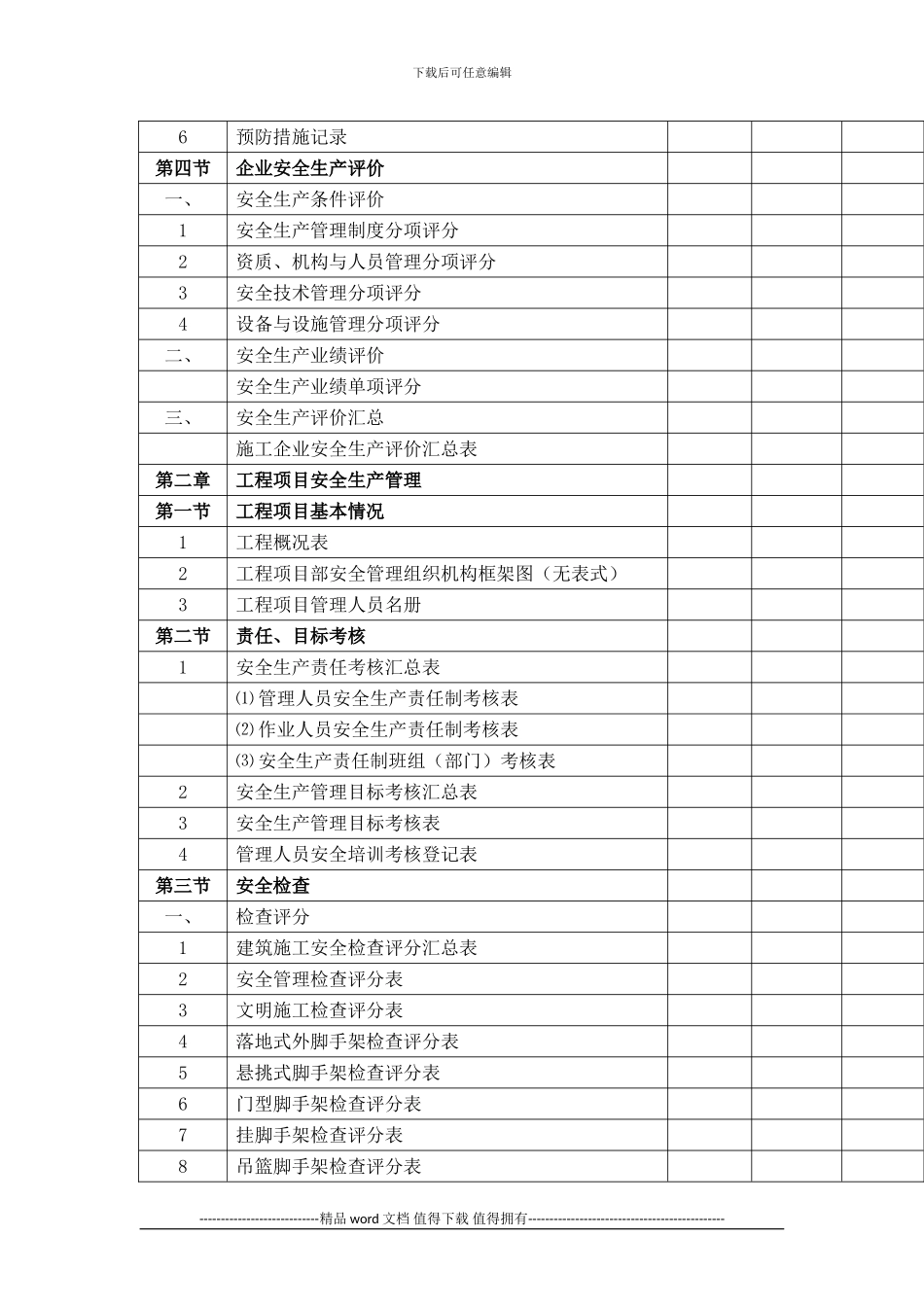 工程竣工验收技术资料统一用表目录_第2页