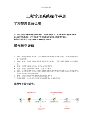 工程管理系统普通用户操作手册